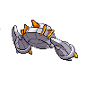 Metang shiny back-facing sprite from Pokémon Black 2