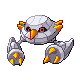 Metang shiny front-facing sprite from Pokémon Pearl