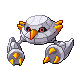 Metang shiny front-facing sprite from Pokémon HeartGold