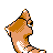 Metapod shiny back-facing sprite from Pokémon Silver