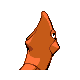 Metapod shiny back-facing sprite from Pokémon SoulSilver