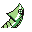 Metapod back-facing sprite from Pokémon Red