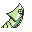 Metapod back-facing sprite from Pokémon Yellow