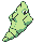 Metapod front-facing sprite from Pokémon Yellow