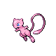 Mew front-facing sprite from Pokémon Pearl