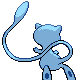 Mew shiny back-facing sprite from Pokémon Pearl