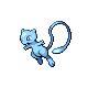 Mew shiny front-facing sprite from Pokémon Pearl