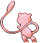 Mew back-facing sprite from Pokémon FireRed