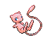 Mew front-facing sprite from Pokémon FireRed