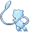 Mew shiny back-facing sprite from Pokémon FireRed