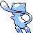 Mew shiny back-facing sprite from Pokémon Gold