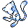 Mew shiny front-facing sprite from Pokémon Gold