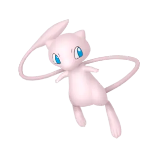 Mew front-facing sprite from Pokémon XD: Gale of Darkness