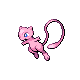 Mew front-facing sprite from Pokémon Platinum