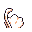 Mew back-facing sprite from Pokémon Red