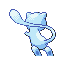 Mew shiny back-facing sprite from Pokémon Sapphire