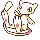 Mew front-facing sprite from Pokémon Yellow