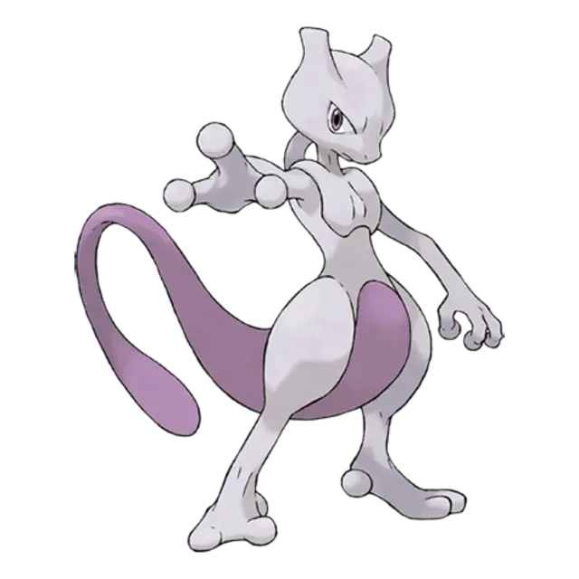 Mewtwo, the Genetic Pokémon — Psychic-type Pokémon official artwork