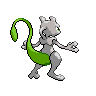 Mewtwo shiny back-facing sprite from Pokémon White 2
