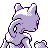 Mewtwo back-facing sprite from Pokémon Crystal