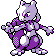 Mewtwo front-facing sprite from Pokémon Crystal