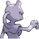 Mewtwo back-facing sprite from Pokémon Diamond