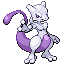 Mewtwo front-facing sprite from Pokémon FireRed
