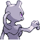Mewtwo back-facing sprite from Pokémon Platinum