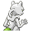 Mewtwo shiny back-facing sprite from Pokémon Sapphire