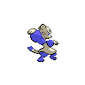 Mienfoo shiny back-facing sprite from Pokémon Black 2