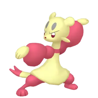 Mienfoo front-facing sprite from Pokémon Alpha Sapphire