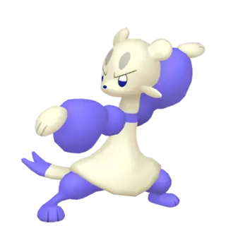 Mienfoo shiny front-facing sprite from Pokémon Alpha Sapphire