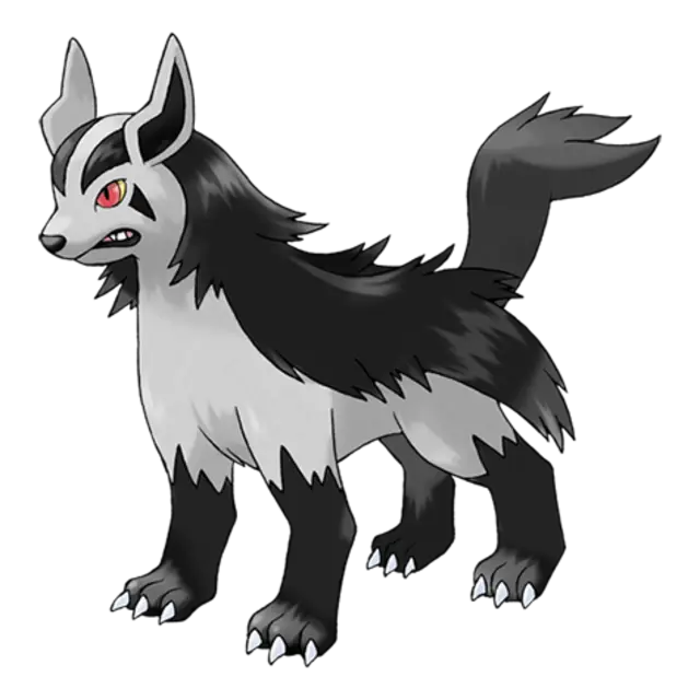 Mightyena, the Bite Pokémon — Dark-type Pokémon official artwork