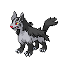 Mightyena front-facing sprite from Pokémon Black 2