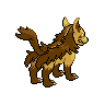 Mightyena shiny back-facing sprite from Pokémon Black 2