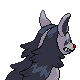 Mightyena back-facing sprite from Pokémon Diamond