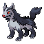 Mightyena front-facing sprite from Pokémon Emerald
