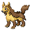 Mightyena shiny front-facing sprite from Pokémon Emerald