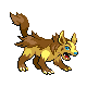 Mightyena shiny front-facing sprite from Pokémon Platinum