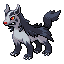 Mightyena front-facing sprite from Pokémon Ruby