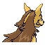 Mightyena shiny back-facing sprite from Pokémon Ruby