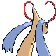 Milotic shiny back-facing sprite from Pokémon Pearl