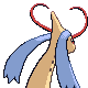 Milotic shiny back-facing sprite from Pokémon SoulSilver
