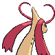 Milotic back-facing sprite from Pokémon Platinum