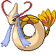 Milotic shiny front-facing sprite from Pokémon Platinum