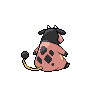 Miltank back-facing sprite from Pokémon Black 2