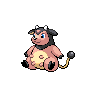 Miltank front-facing sprite from Pokémon Black