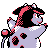 Miltank shiny back-facing sprite from Pokémon Crystal