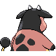 Miltank back-facing sprite from Pokémon Diamond