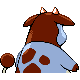 Miltank shiny back-facing sprite from Pokémon Diamond